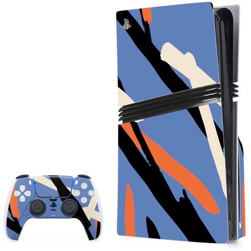 Abstract Lines PS5 Pro Disk Bundle Skin