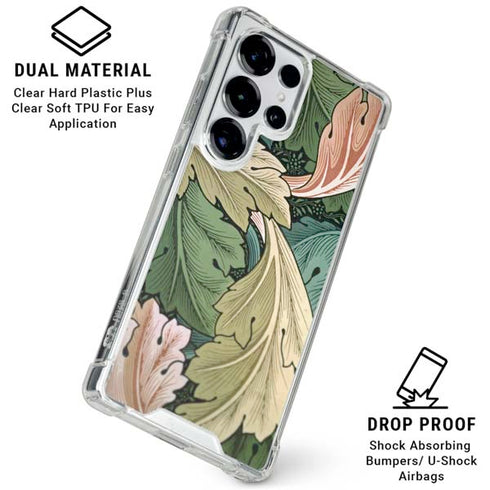 Acanthus by William Morris Galaxy S25 Ultra Clear Case