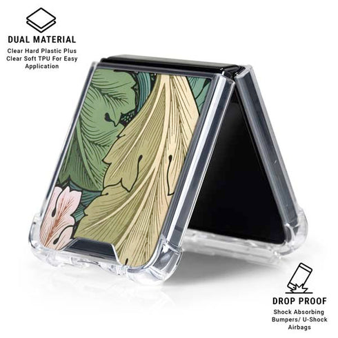 Acanthus by William Morris Galaxy Z Flip6 Clear Case