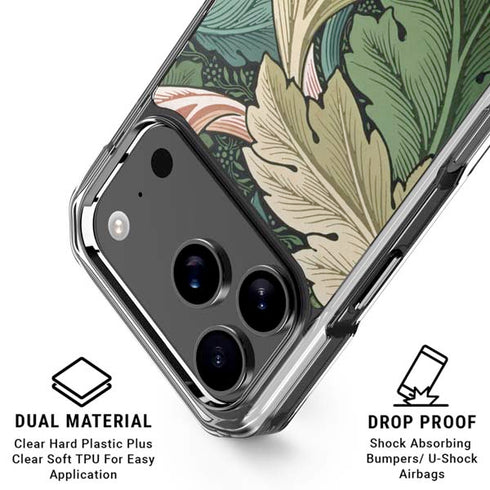 Acanthus by William Morris iPhone 18 Pro Clear Case