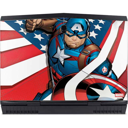 Marvel Captain America Action Pose Dell Alienware Skin