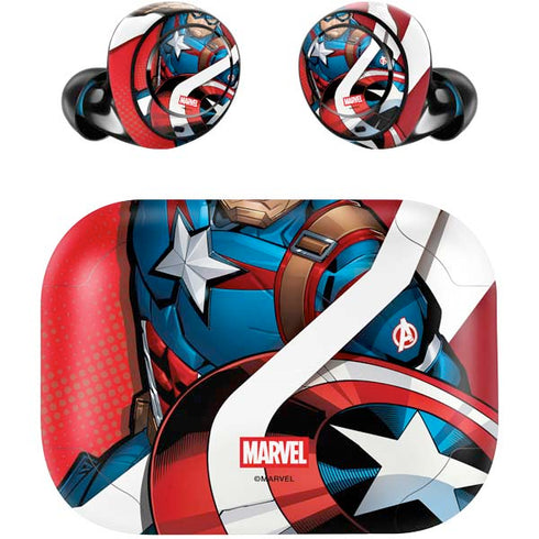 Marvel Captain America Action Pose Amazon Echo Buds Skin