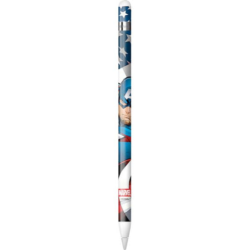 Marvel Captain America Action Pose Apple Pencil (1st Gen, 2017) Skin