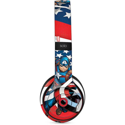 Marvel Captain America Action Pose Beats Solo 2 Wireless Skin