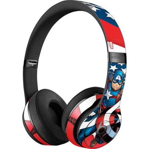 Marvel Captain America Action Pose Beats Solo 3 Wireless Skin