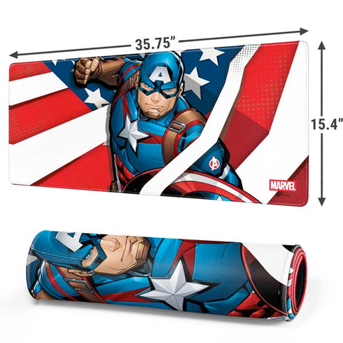 Marvel Captain America Action Pose Gaming Mouse Pad