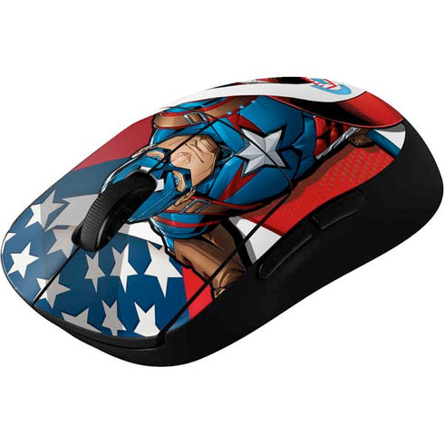Marvel Captain America Action Pose G Pro Wireless Gaming Mouse Skin