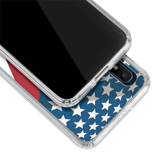 Marvel Captain America Action Pose Galaxy A10e Clear Case