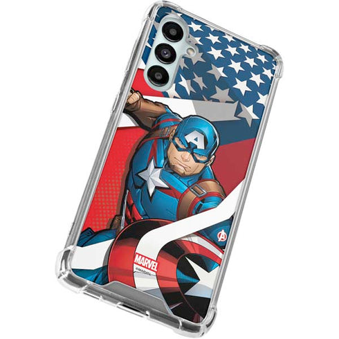Marvel Captain America Action Pose Galaxy A16 5G Clear Case