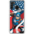Marvel Captain America Action Pose Galaxy A21 Clear Case