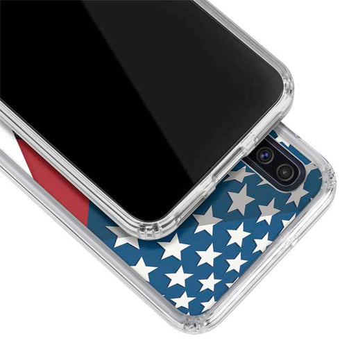Marvel Captain America Action Pose Galaxy A50 Clear Case