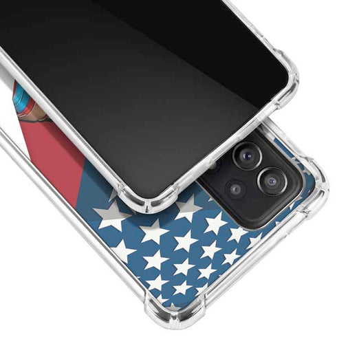 Marvel Captain America Action Pose Galaxy A52 5G Clear Case