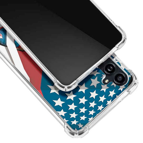 Marvel Captain America Action Pose Galaxy A54 5G Clear Case