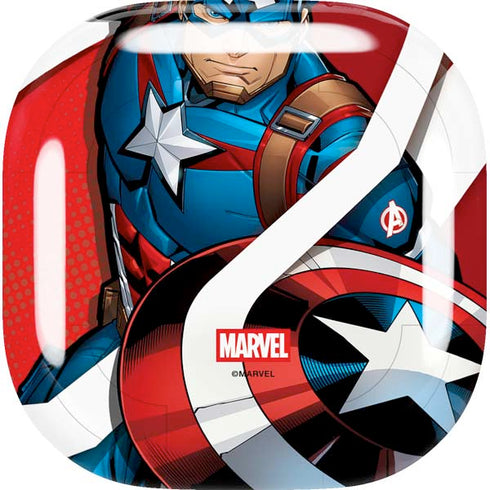 Marvel Captain America Action Pose Galaxy Buds Live Skin