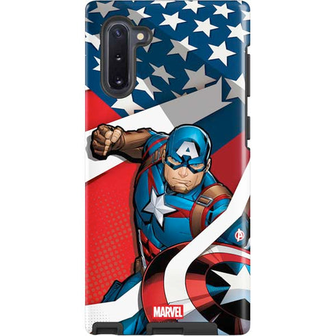 Marvel Captain America Action Pose Galaxy Note 10 Pro Case