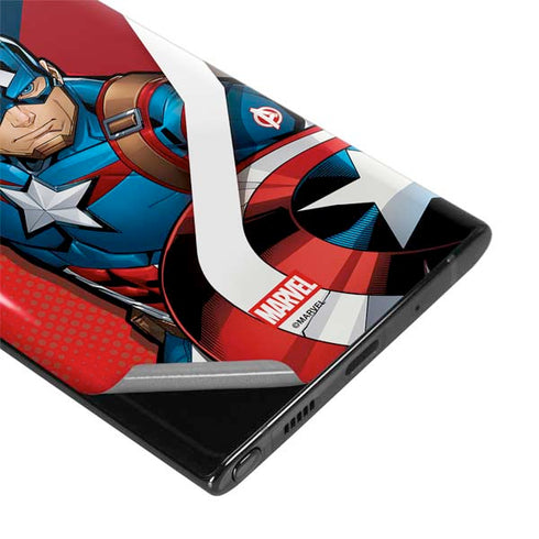 Marvel Captain America Action Pose Galaxy Note 10 Skin