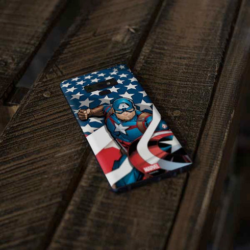 Marvel Captain America Action Pose Galaxy Note 9 Skin