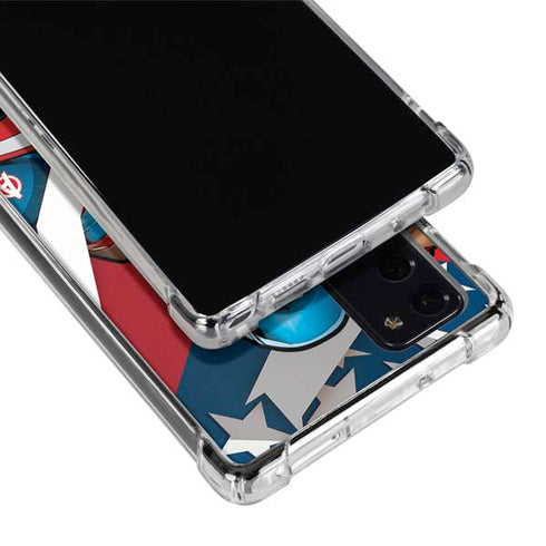 Marvel Captain America Action Pose Galaxy Note20 5G Clear Case