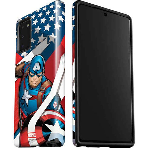 Marvel Captain America Action Pose Galaxy Note20 5G Pro Case
