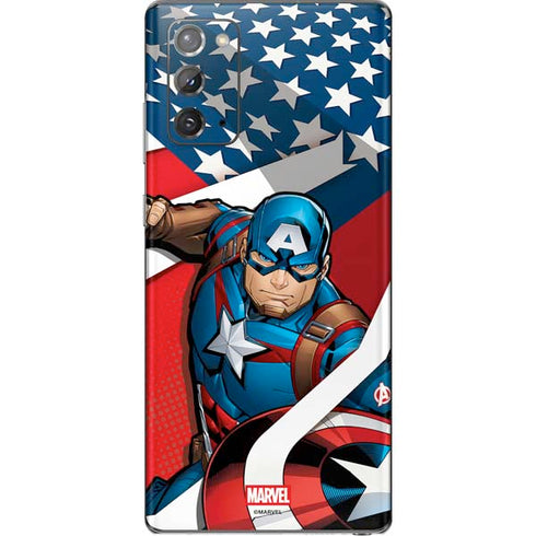 Marvel Captain America Action Pose Galaxy Note20 5G Skin