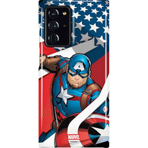 Marvel Captain America Action Pose Galaxy Cases