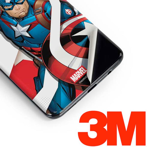 Marvel Captain America Action Pose Galaxy S10 Plus Skin