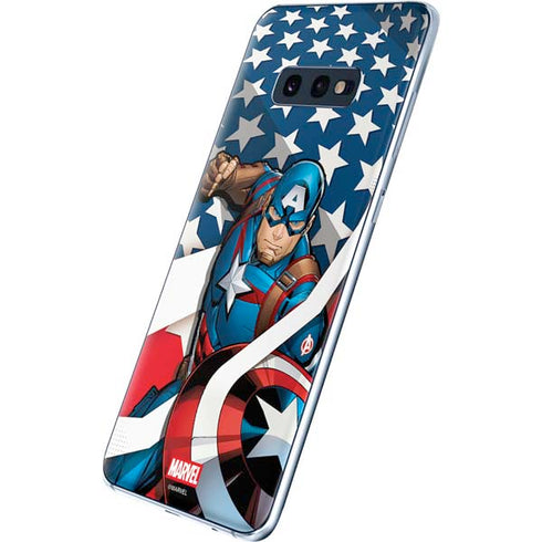 Marvel Captain America Action Pose Galaxy S10e Skin