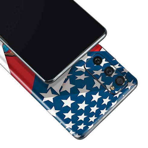 Marvel Captain America Action Pose Galaxy S20 Fan Edition Skin