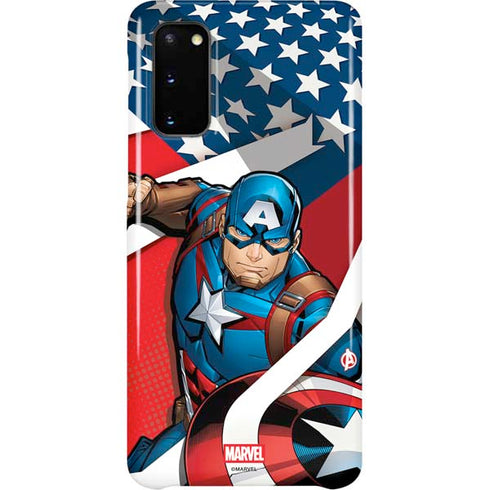 Marvel Captain America Action Pose Galaxy S20 Lite Case