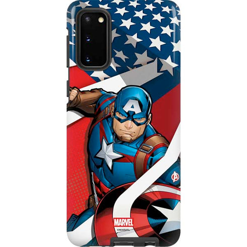 Marvel Captain America Action Pose Galaxy S20 Pro Case