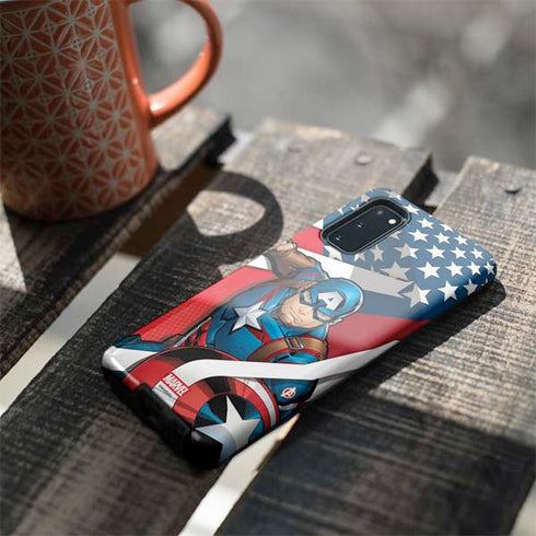 Marvel Captain America Action Pose Galaxy S20 Pro Case