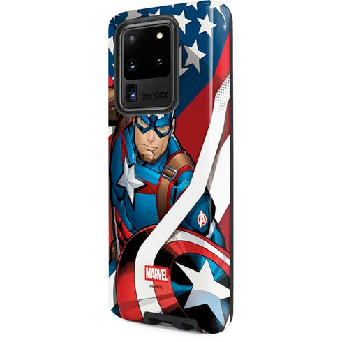 Marvel Captain America Action Pose Galaxy S20 Ultra 5G Pro Case