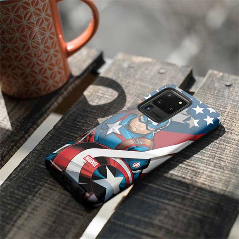 Marvel Captain America Action Pose Galaxy S20 Ultra 5G Pro Case