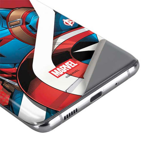 Marvel Captain America Action Pose Galaxy S20 Ultra 5G Skin