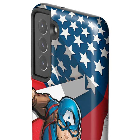 Marvel Captain America Action Pose Galaxy S21 5G Pro Case