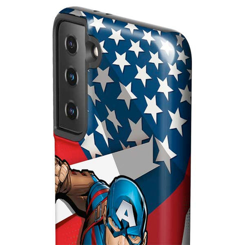 Marvel Captain America Action Pose Galaxy S21 Plus 5G Pro Case