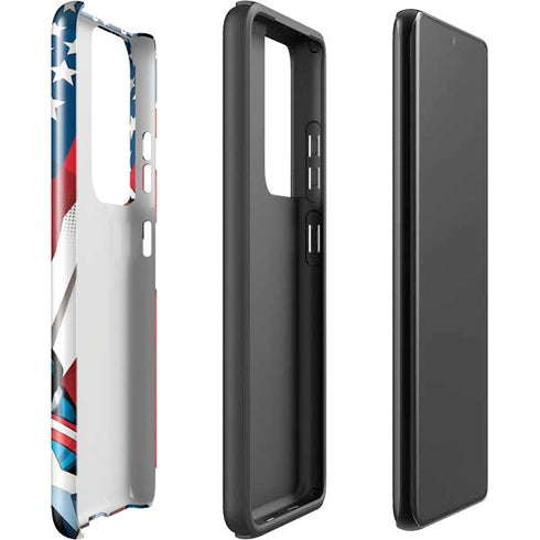 Marvel Captain America Action Pose Galaxy S21 Ultra 5G Pro Case