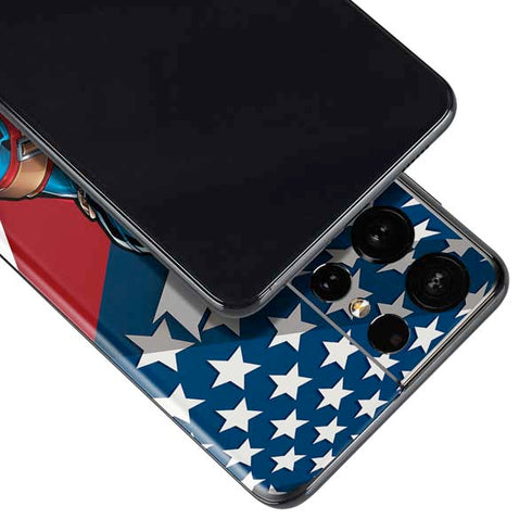 Marvel Captain America Action Pose Galaxy S21 Ultra 5G Skin