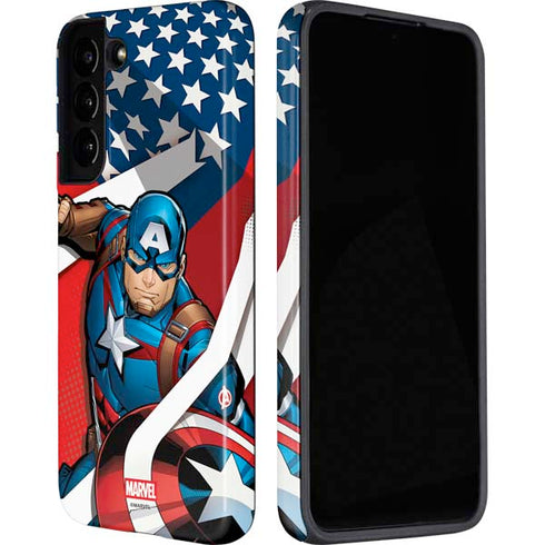 Marvel Captain America Action Pose Galaxy S22 Plus Pro Case