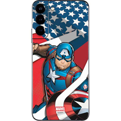 Marvel Captain America Action Pose Galaxy S22 Plus Skin