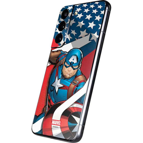 Marvel Captain America Action Pose Galaxy S22 Plus Skin