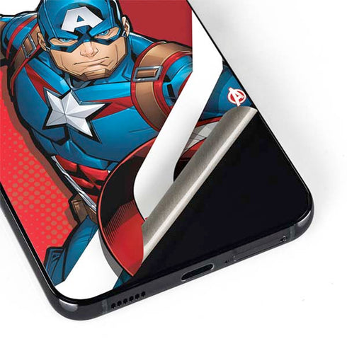 Marvel Captain America Action Pose Galaxy S22 Plus Skin