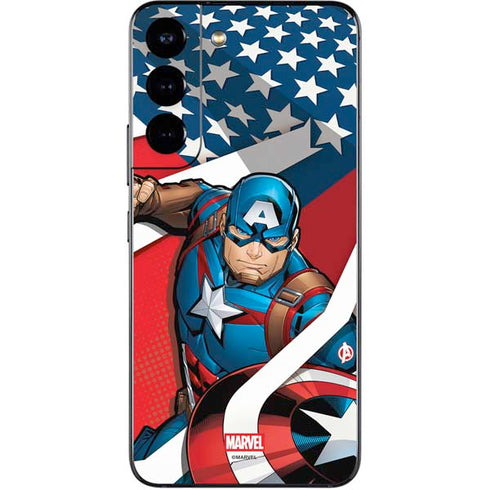Marvel Captain America Action Pose Galaxy S22 Skin