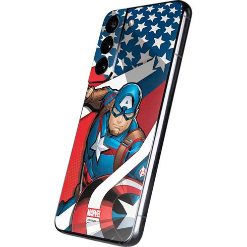 Marvel Captain America Action Pose Galaxy S22 Skin