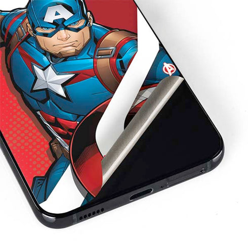 Marvel Captain America Action Pose Galaxy S22 Skin