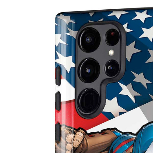 Marvel Captain America Action Pose Galaxy S22 Ultra Pro Case