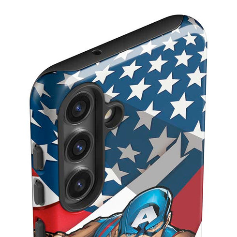 Marvel Captain America Action Pose Galaxy S24 Plus Impact Case