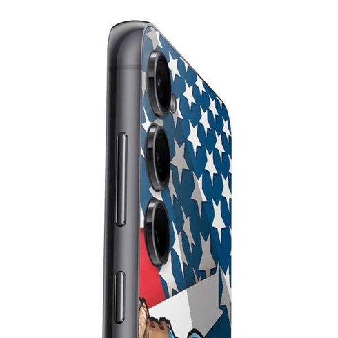 Marvel Captain America Action Pose Galaxy S24 Skin