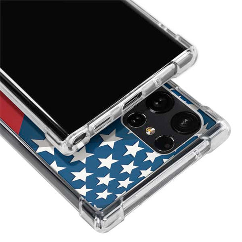 Marvel Captain America Action Pose Galaxy S24 Ultra Clear Case