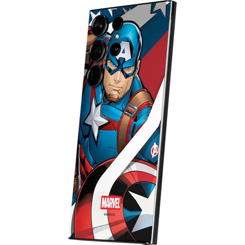 Marvel Captain America Action Pose Galaxy S24 Ultra Skin